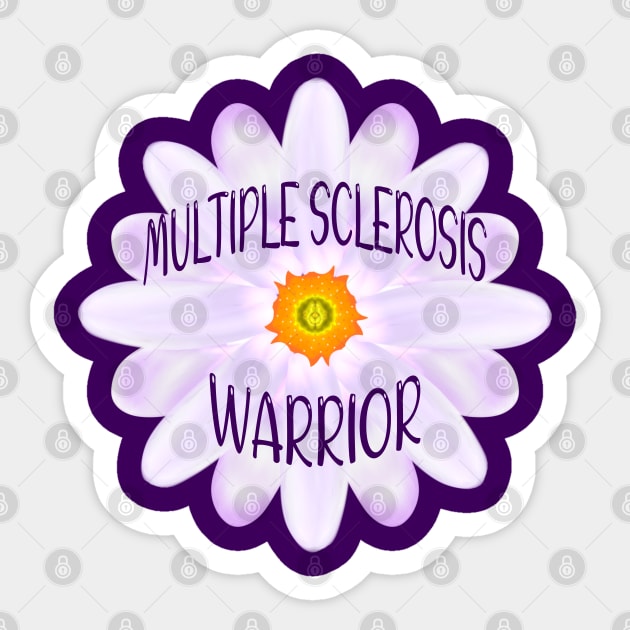 Multiple Sclerosis Warrior Sticker by MoMido